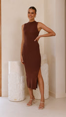 Mae Knit Dress - Chocolate